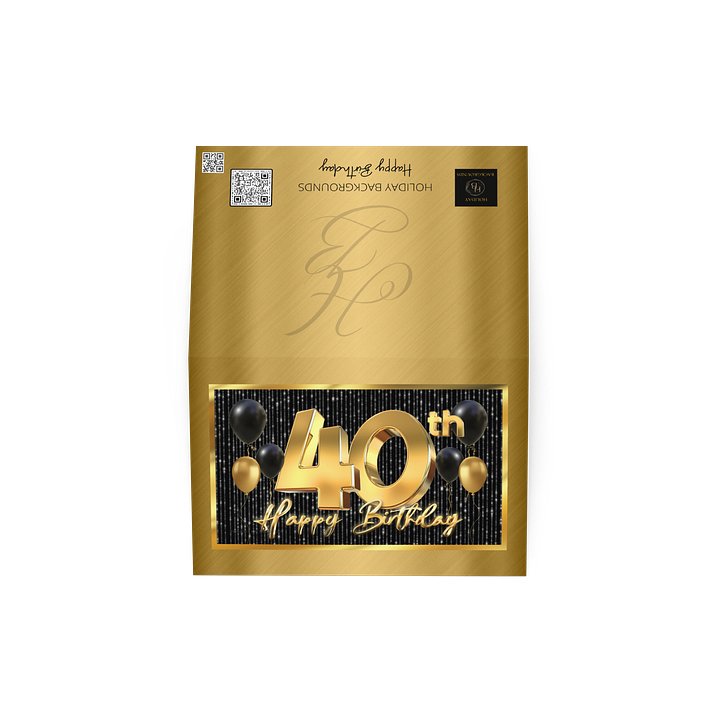 Happy 40th Birthday Card product image (4)