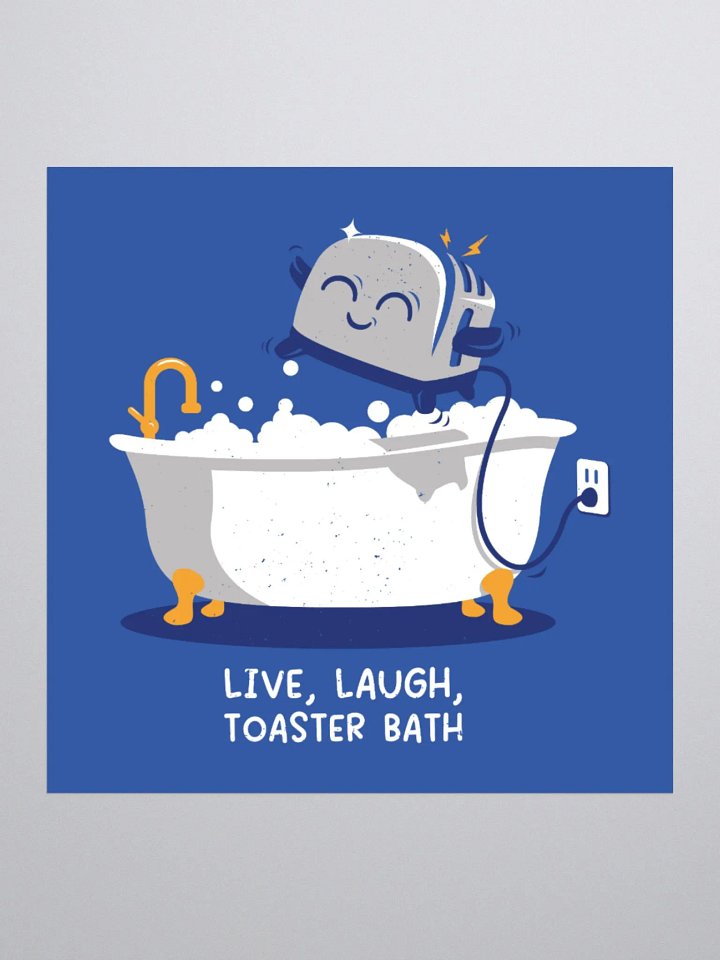 Live, Laugh, Toaster Bath Sticker product image (1)