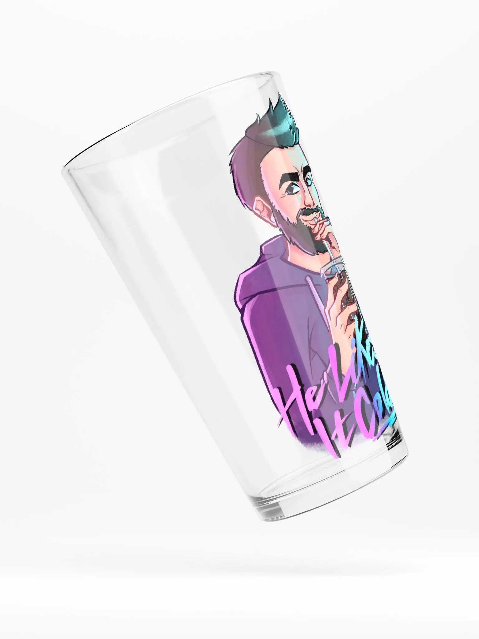 He Likes It Cold Pint Glass product image (4)