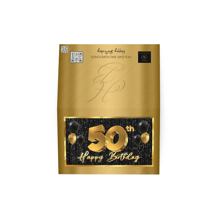 Happy 50th Birthday Card / Invitation product image (4)