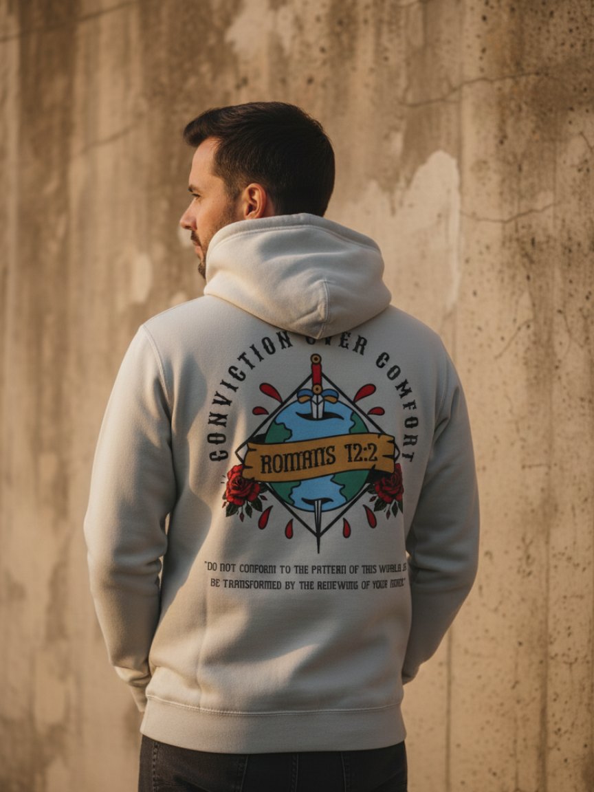Conviction Over Comfort Premium Dyed Hoodie product image (1)