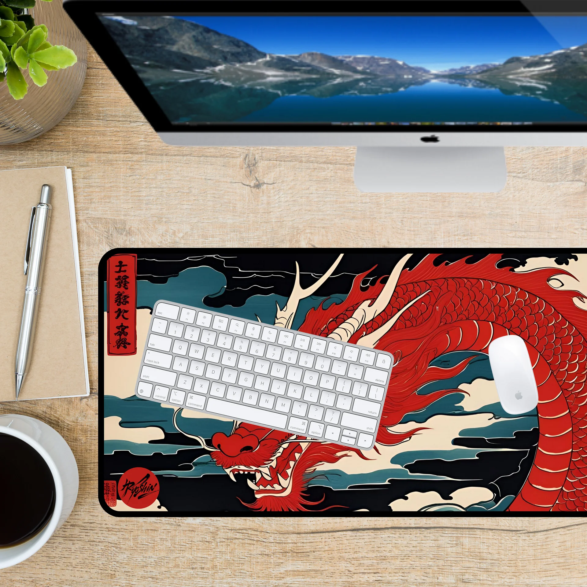 Ryoshin - Burning Passion (Moeru Jōnetsu), Ancient Ryū Collection, Desk Mat product image (3)