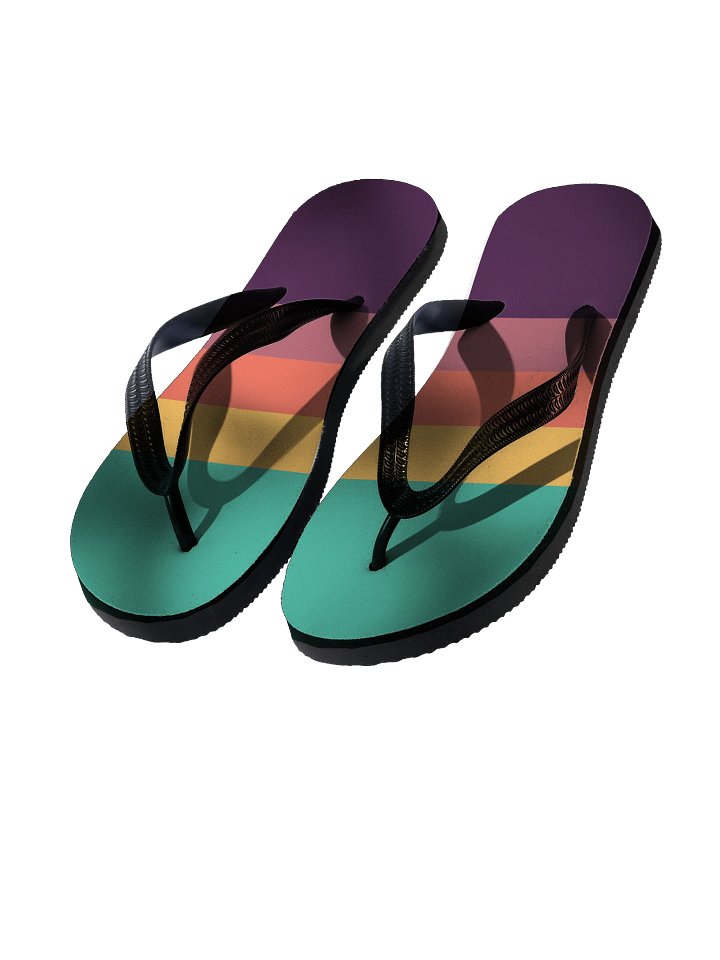 Vivid Lung Impressions Flip-Flops product image (1)