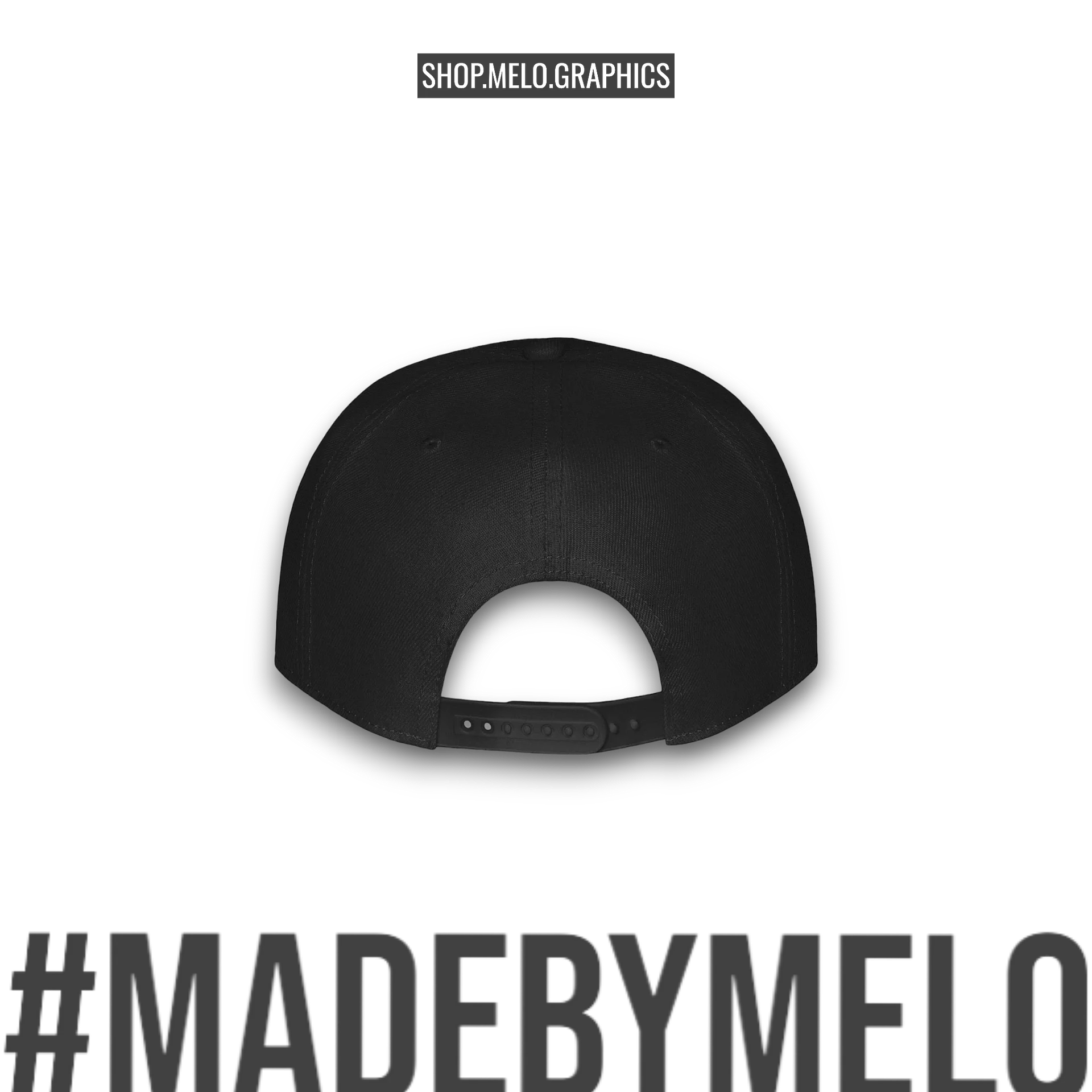 MELOgraphics Classic: Blackout - Snapback Hat | #MadeByMELO product image (6)