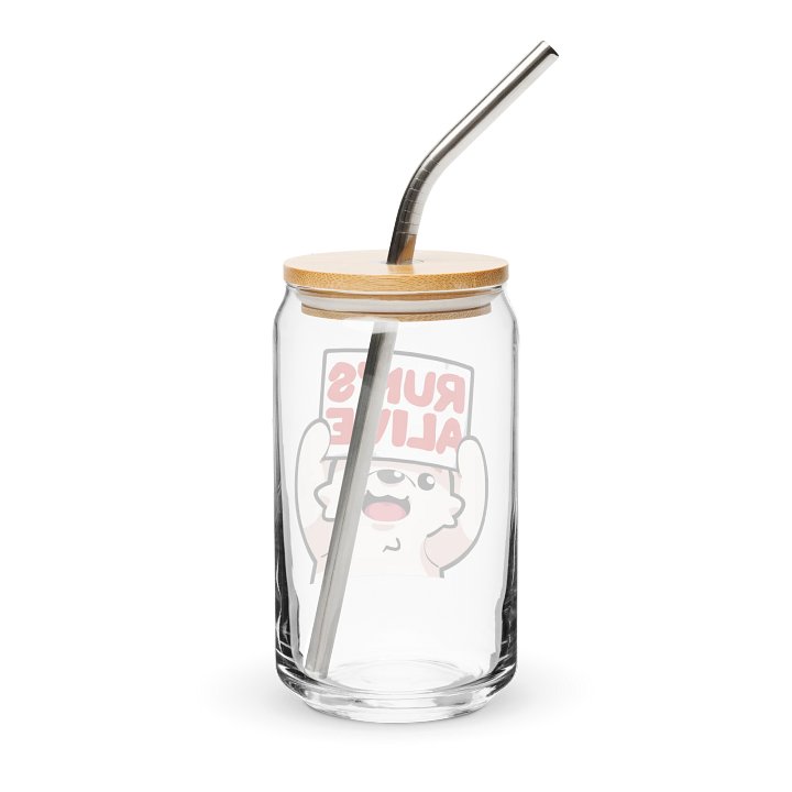 Run's Alive Glass Cup product image (2)