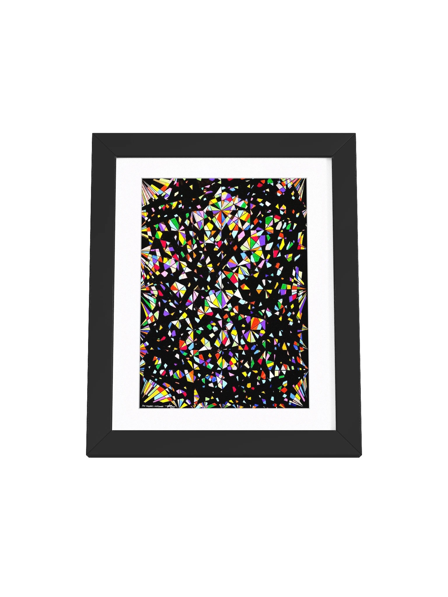 The Crystals Network — Fine Art Print with Frame product image (1)