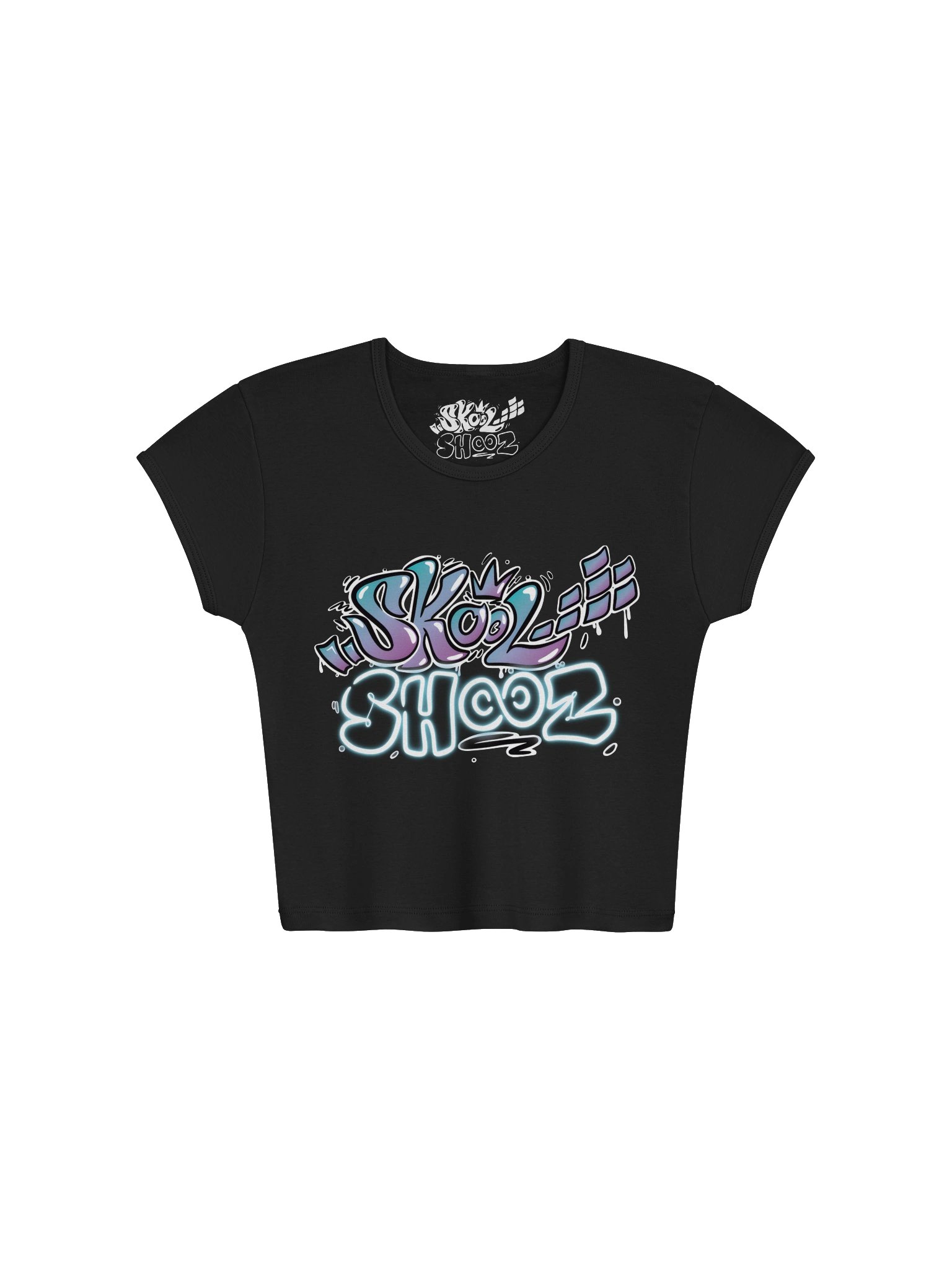 skoolshooz women's baby tee crop top product image (1)