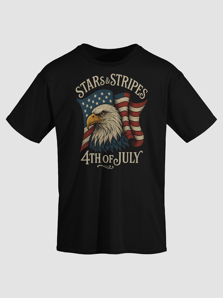 Stars & Stripes Shirt – Vintage 4th of July Bald Eagle American Flag Tee product image (2)
