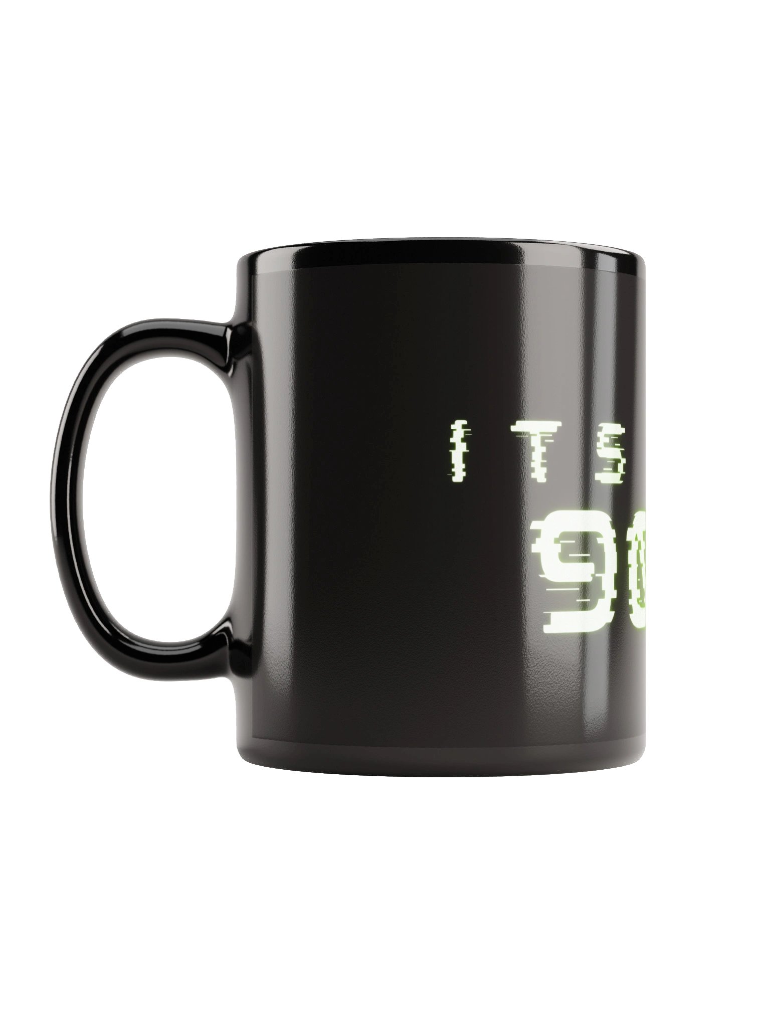 Its Over 9000 | Black Glossy Mug product image (6)