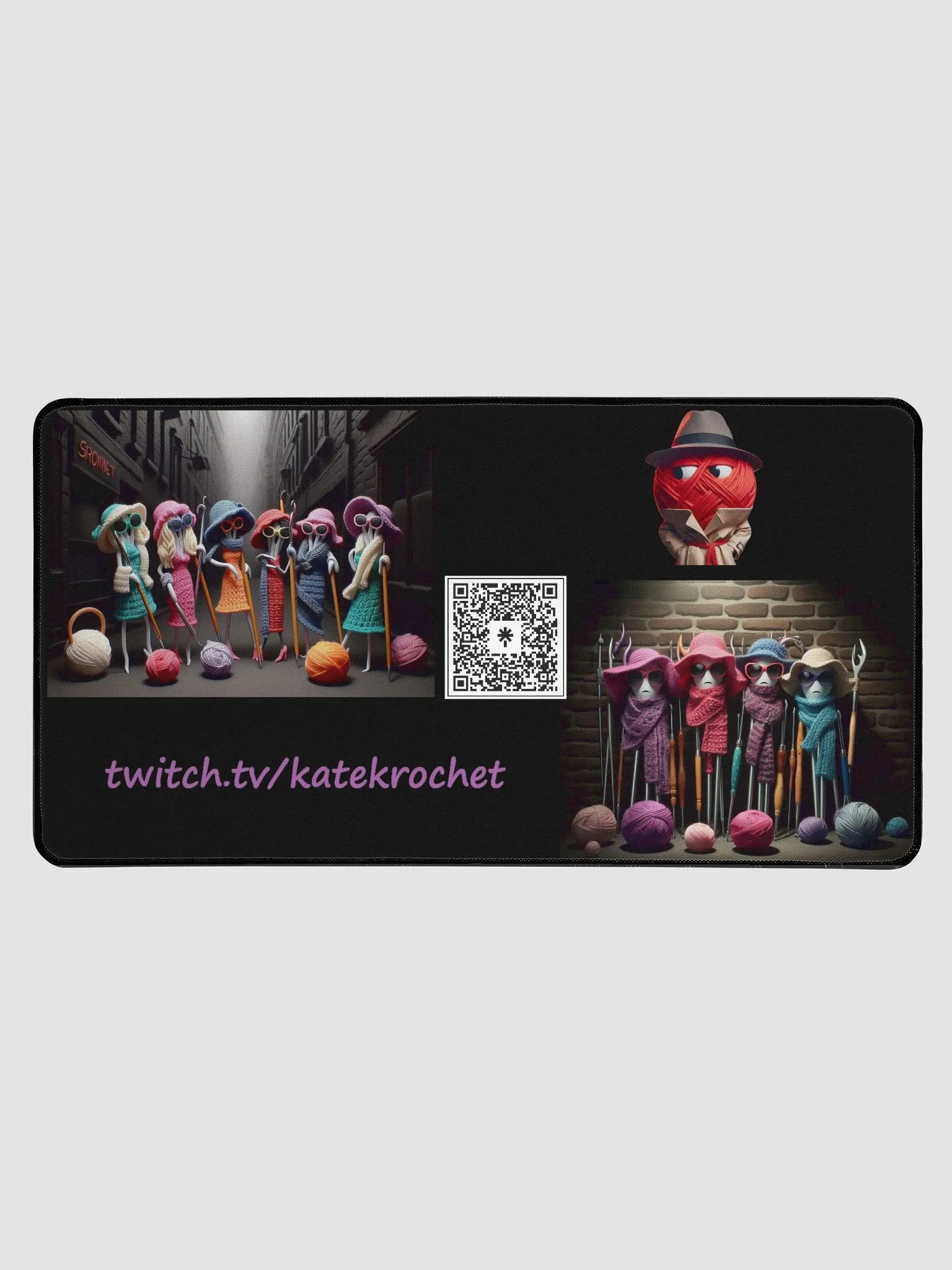 Red Yarn District Desk Mat product image (1)