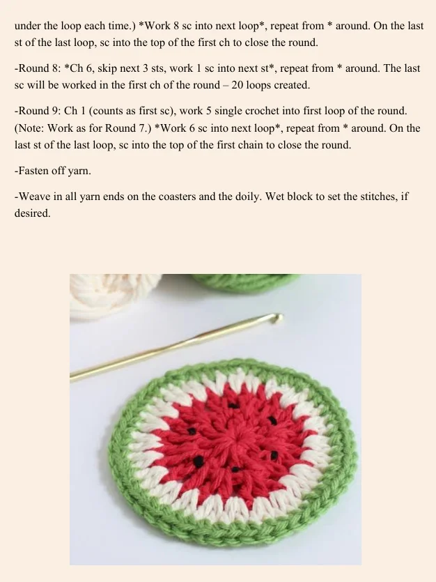 Crochet Flower Coaster Pattern PDF: Sunburst & Lace Versions product image (2)