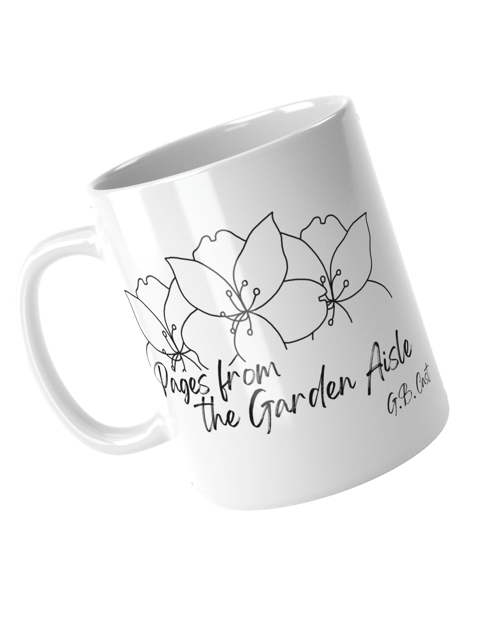 Pages from the Garden Aisle title mug product image (4)