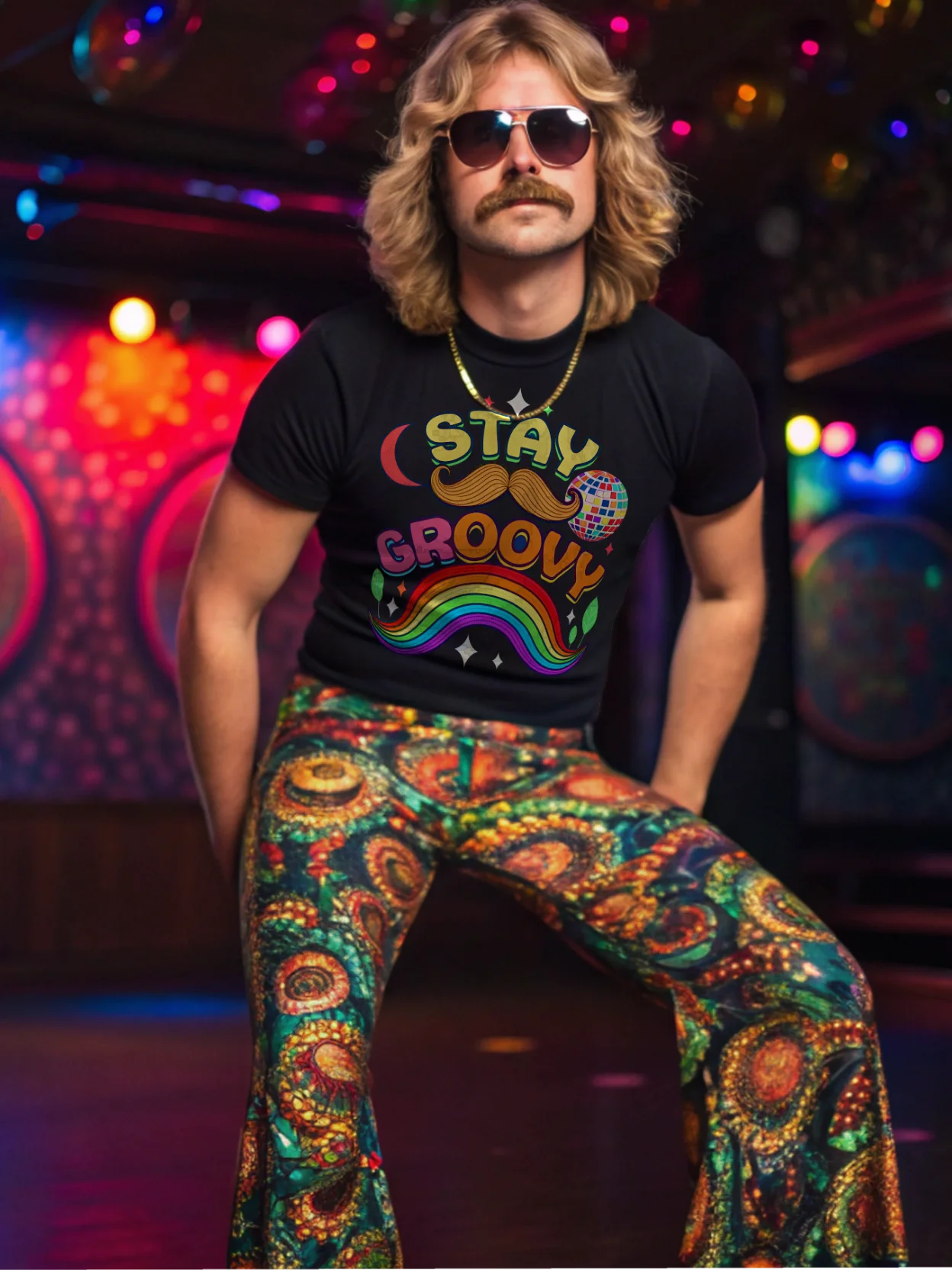 Groovy Vibes Retro T-Shirt product image (1)