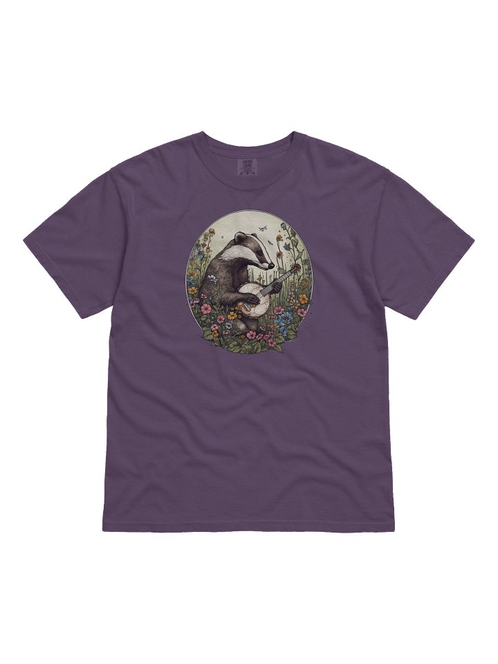 Badger Playing Banjo Shirt – Whimsical Woodland Music Graphic Tee product image (31)