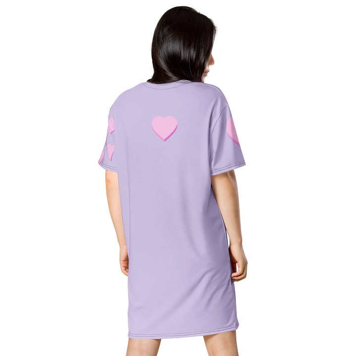 Girl with the colorful hair (art by Dina R.) acrylic painting picture - T-Shirt Dress product image (2)