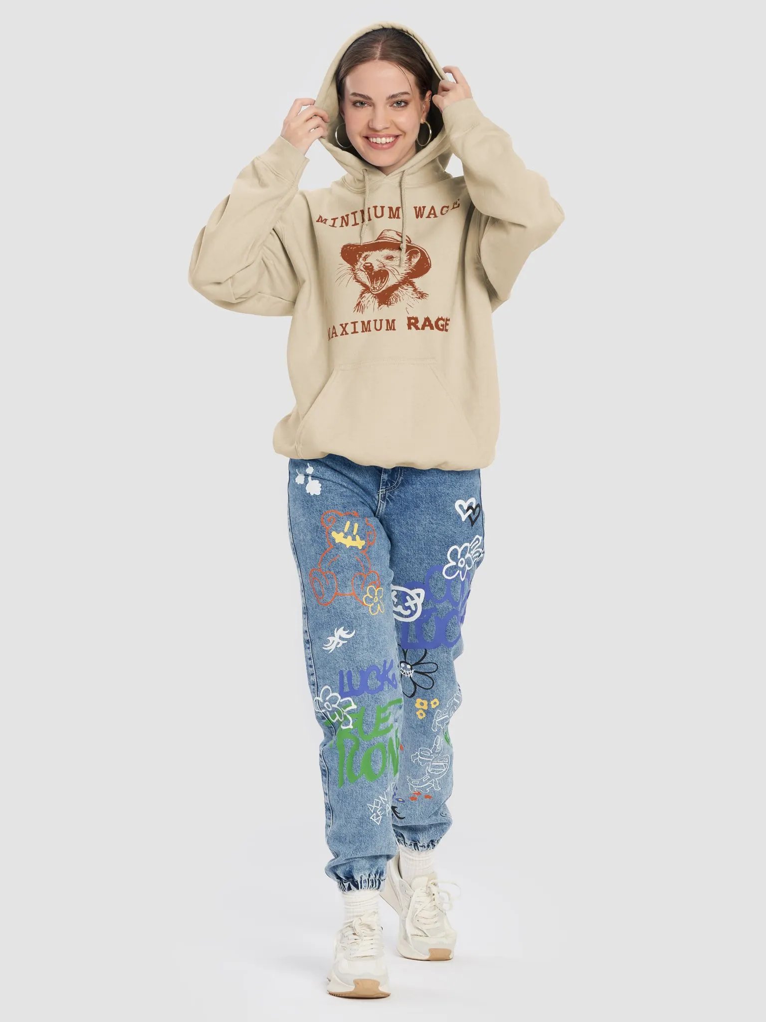Minimum wage maximum rage Hoodie product image (5)