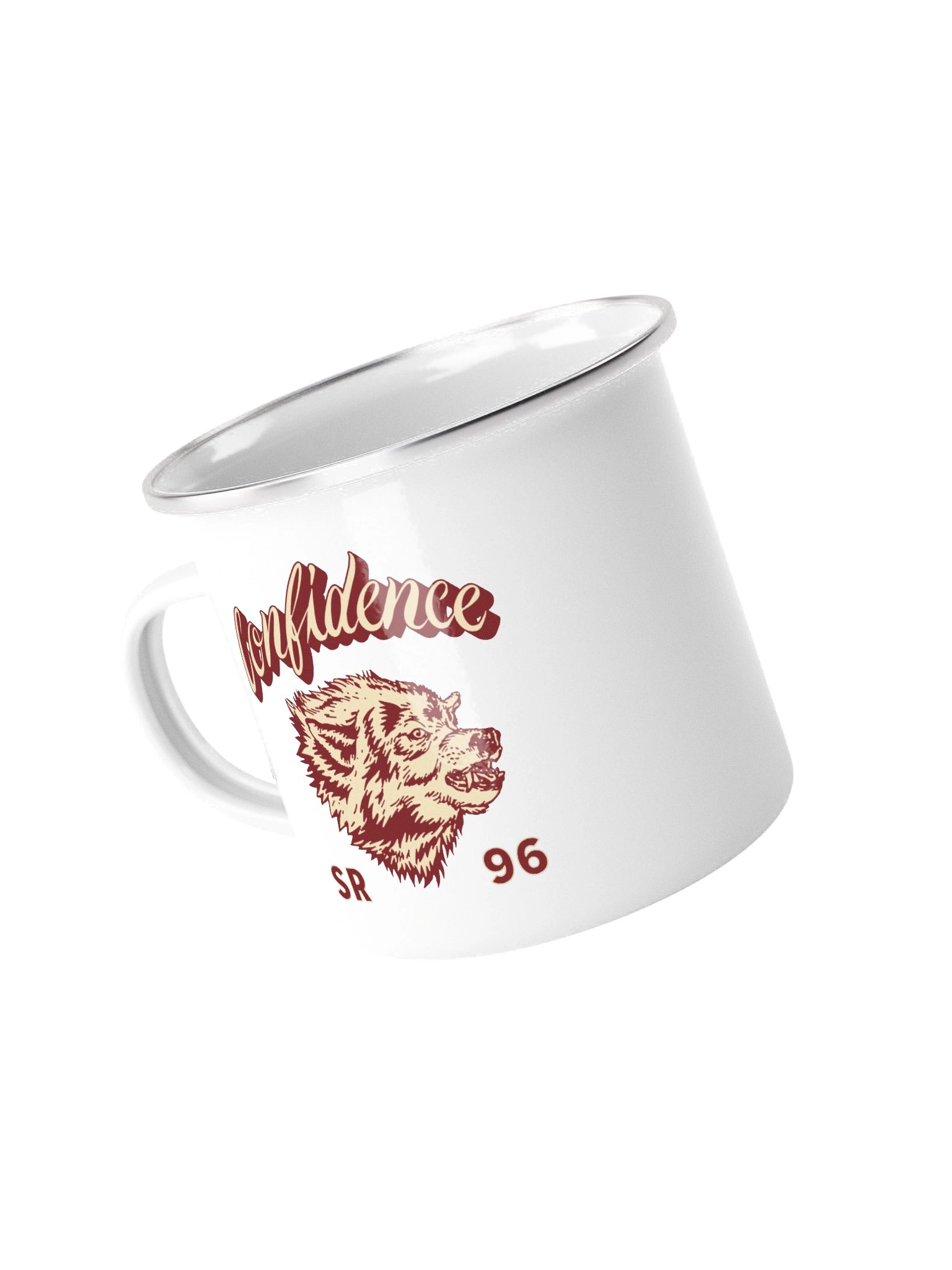 Confidence Wolf Enamel Mug product image (3)