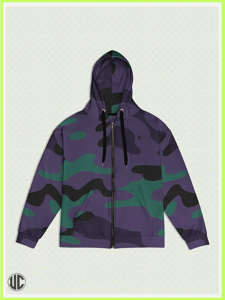 UnkoCon – Midnight Purple Camo Zip Hoodie product image (1)