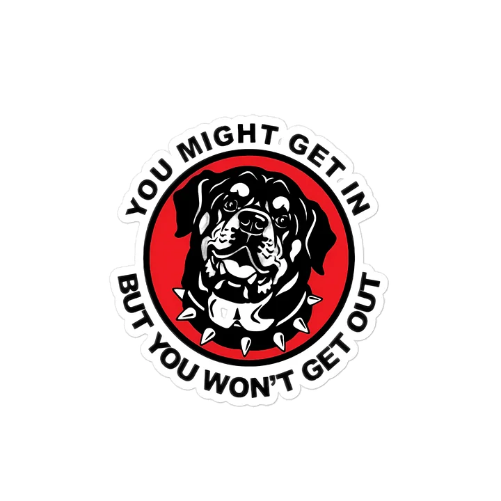 Guardian Rottweiler Kiss-Cut Sticker product image (1)