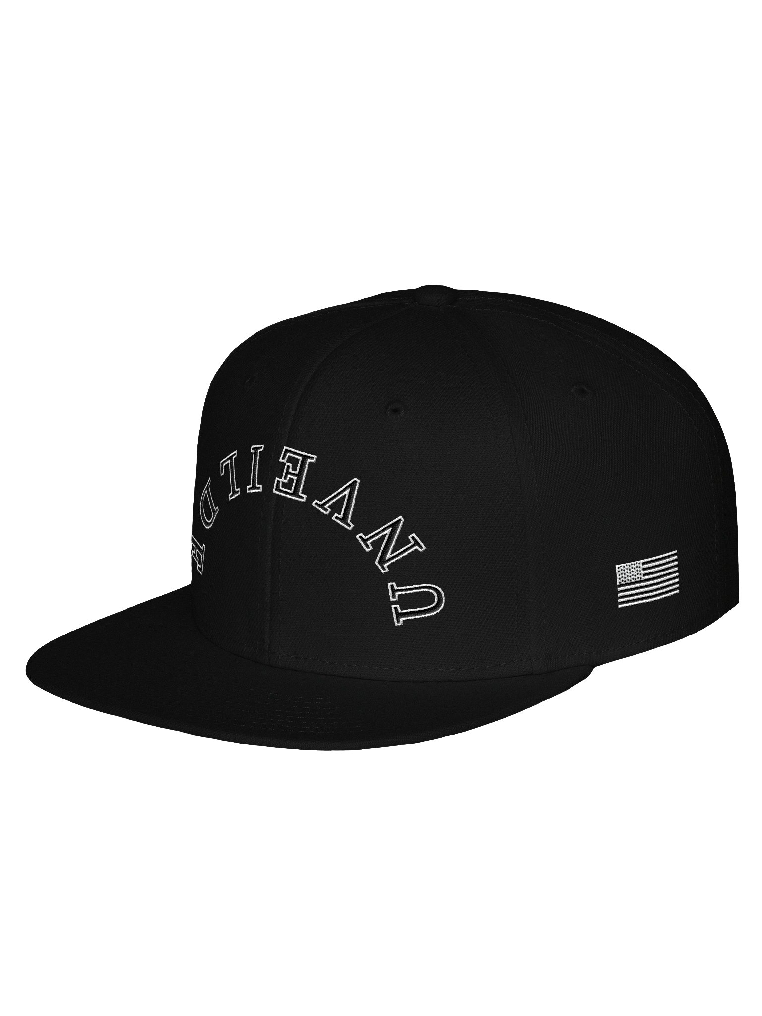 Curved Letter Arc Snapback Cap product image (8)