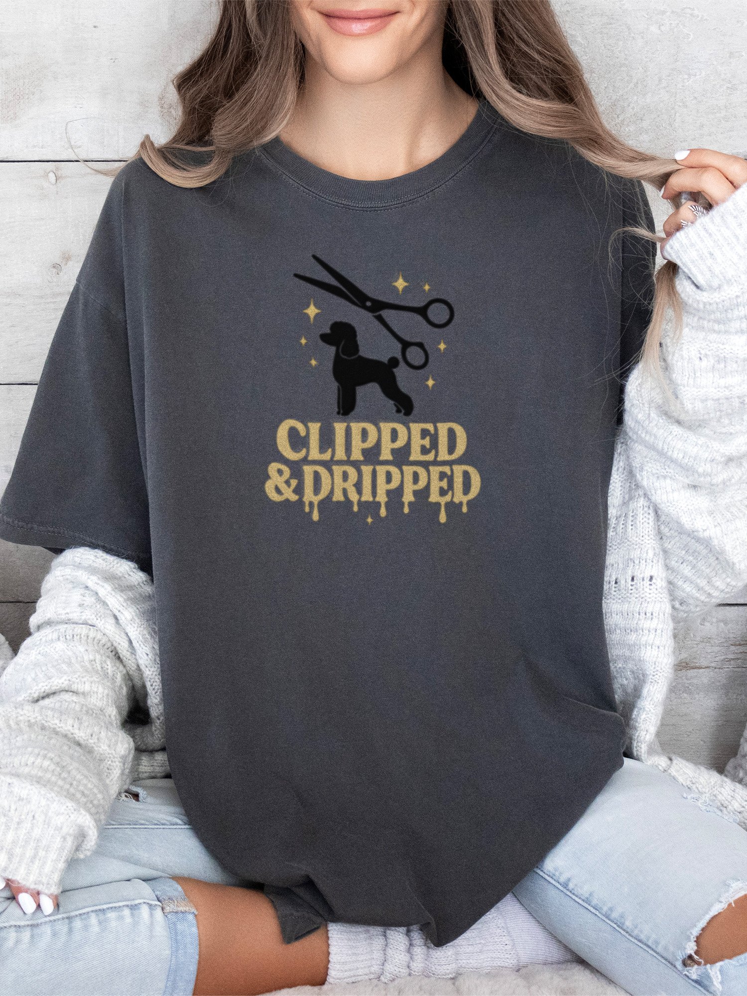 Clipped & Dripped (Poodle) Tee product image (14)
