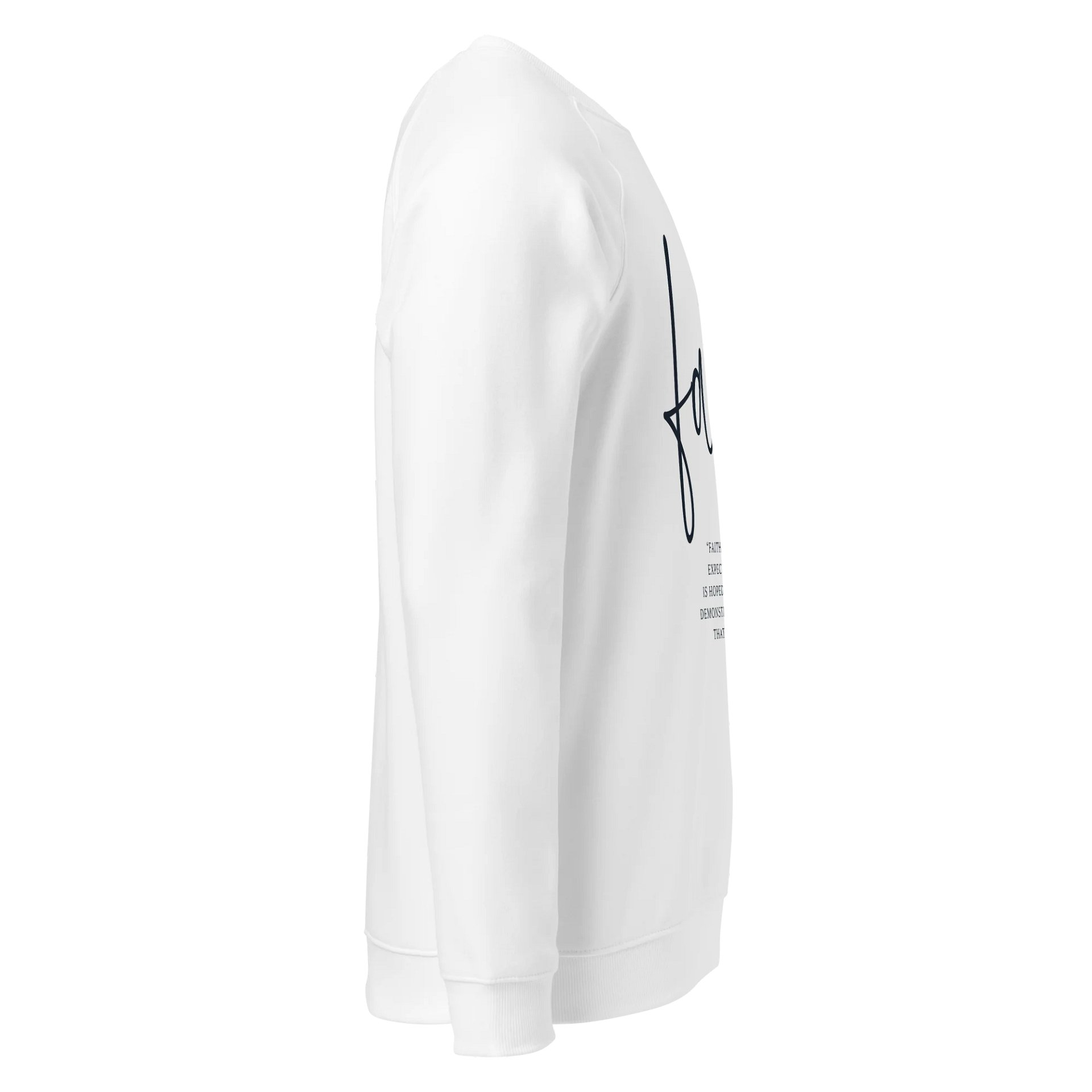 Faith (Hebrews 11:1) Organic Cotton Sweatshirt product image (4)