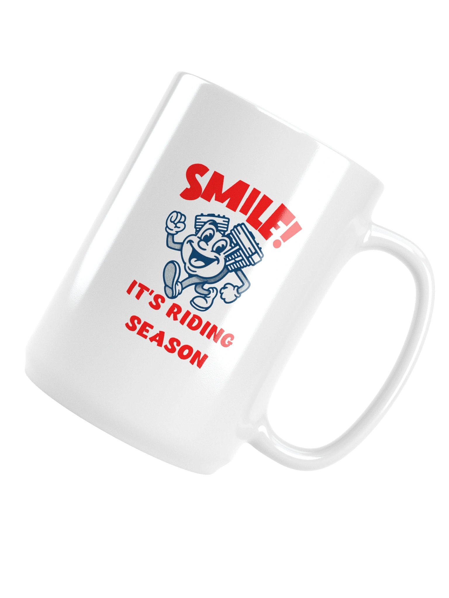 Throttle & Iron “Smile!” Mug — Riding Season Edition product image (5)