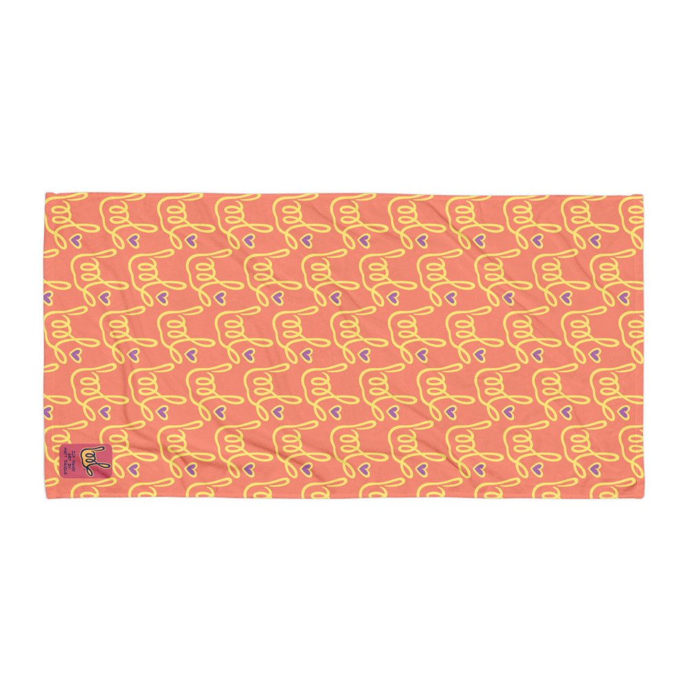 Forever ILY Coral Beach Towel product image (1)