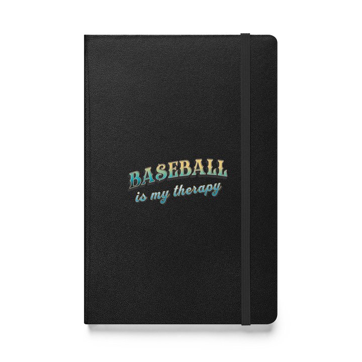 Baseball Is My Therapy Hardcover Journal product image (1)