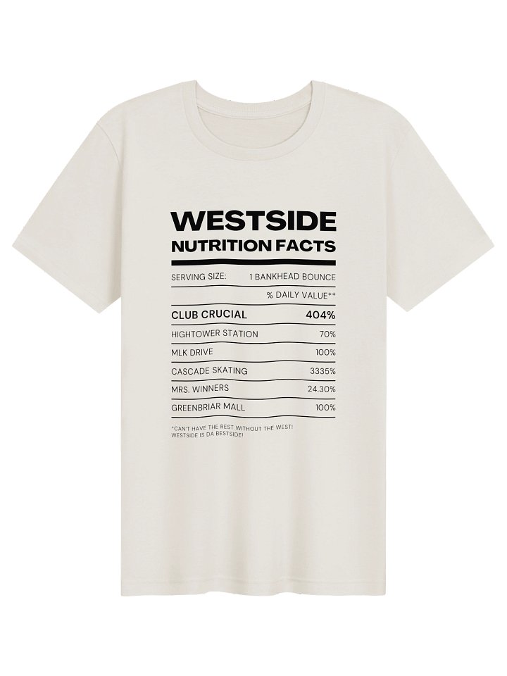 Nutrition Facts Westside T-Shirt product image (21)