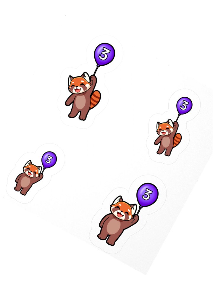 3 Year Streaming Anniversary | Limited Edition - Kiss-Cut Stickers product image (4)