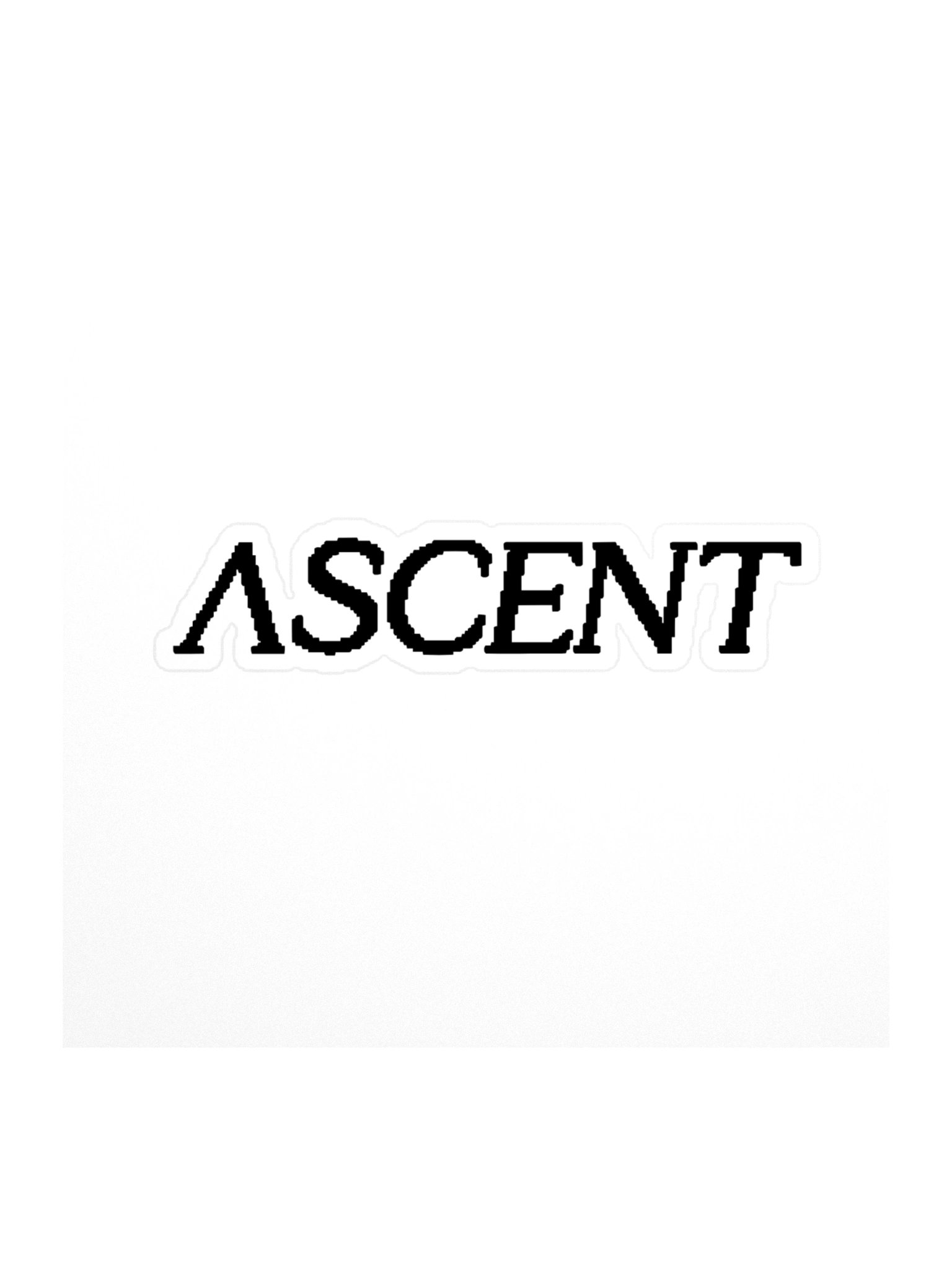 ASCENT - PIXELATED TEXT STICKER product image (1)