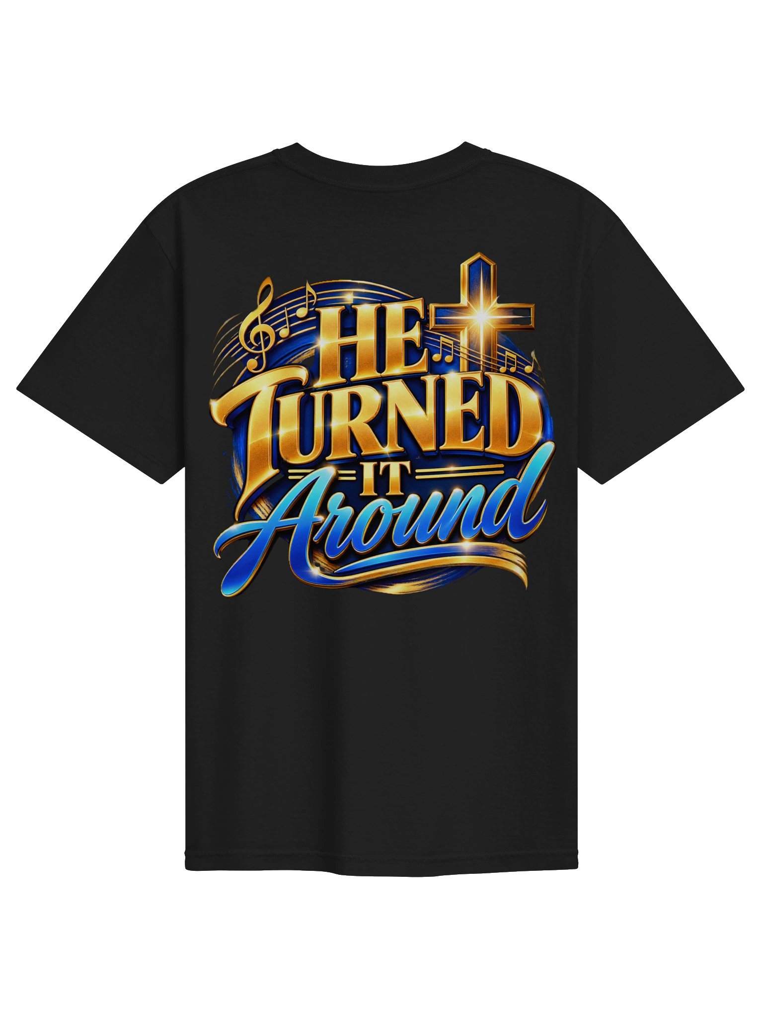 He Turned It Around Christian Logo Tee product image (2)