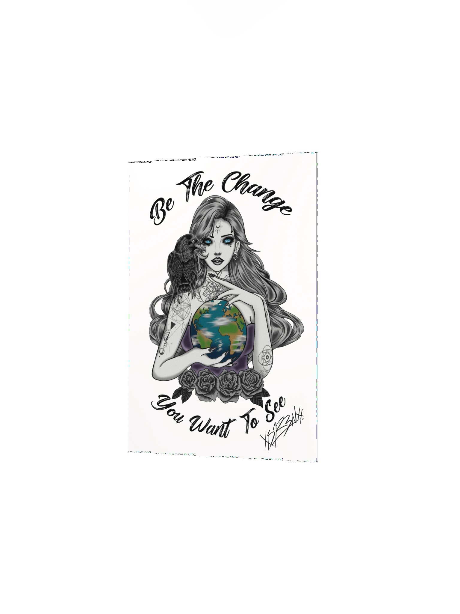 Be the change Poster signed White product image (9)