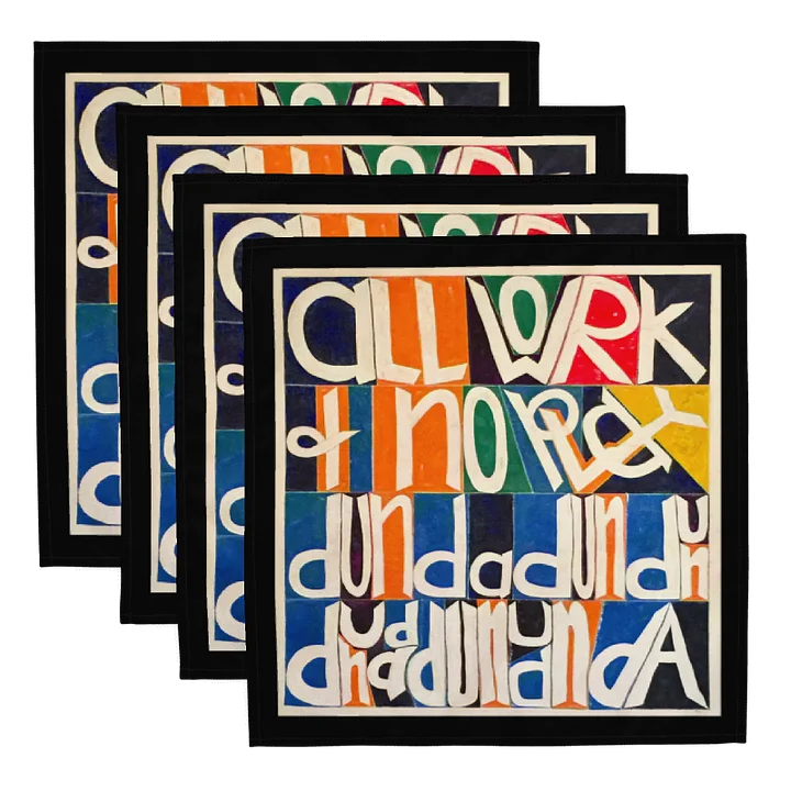 All Work and No Play Napkins product image (1)