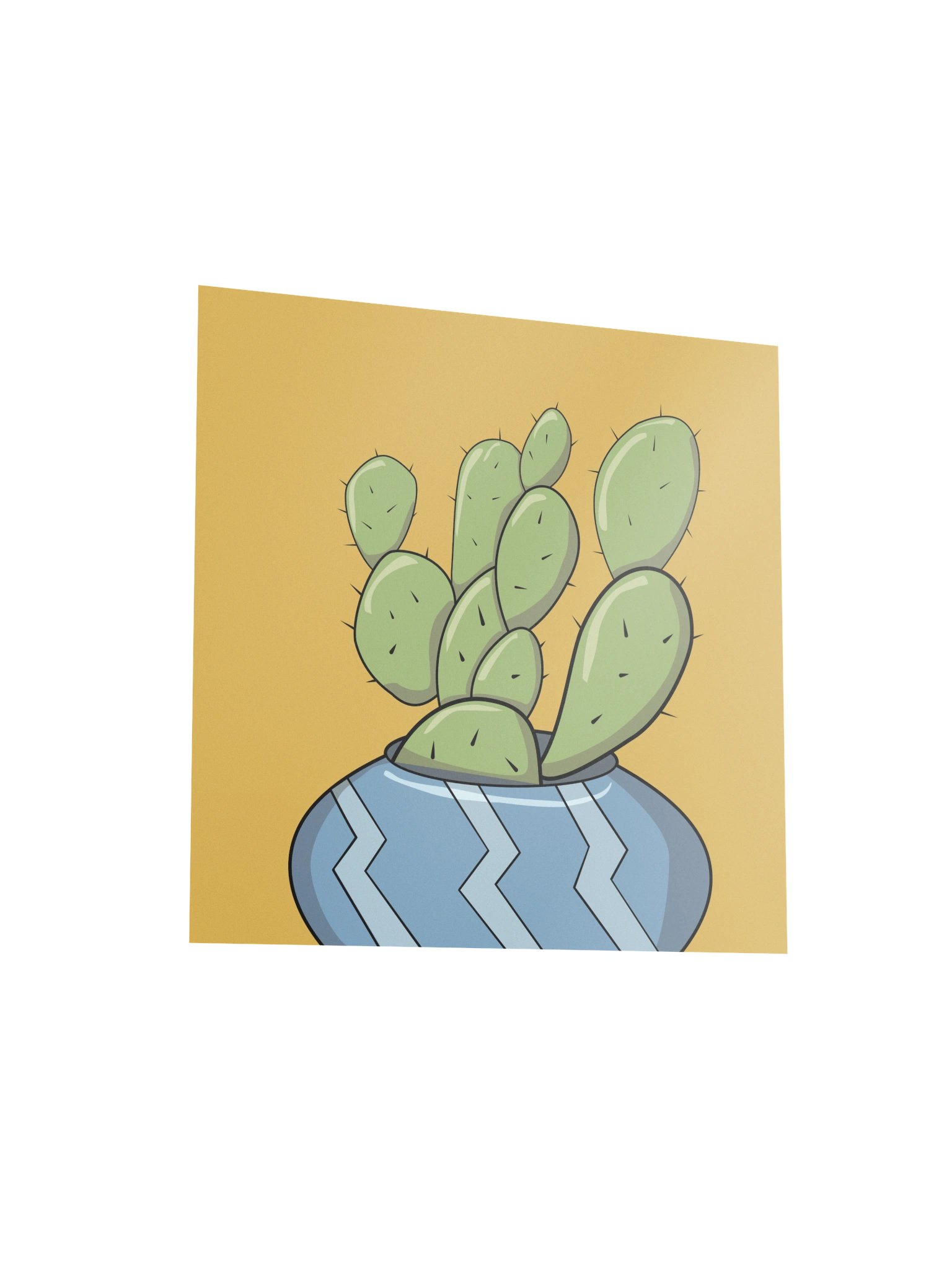 "Some-Bunny To Love" — Minimalist Bunny Cactus Archival Poster product image (3)