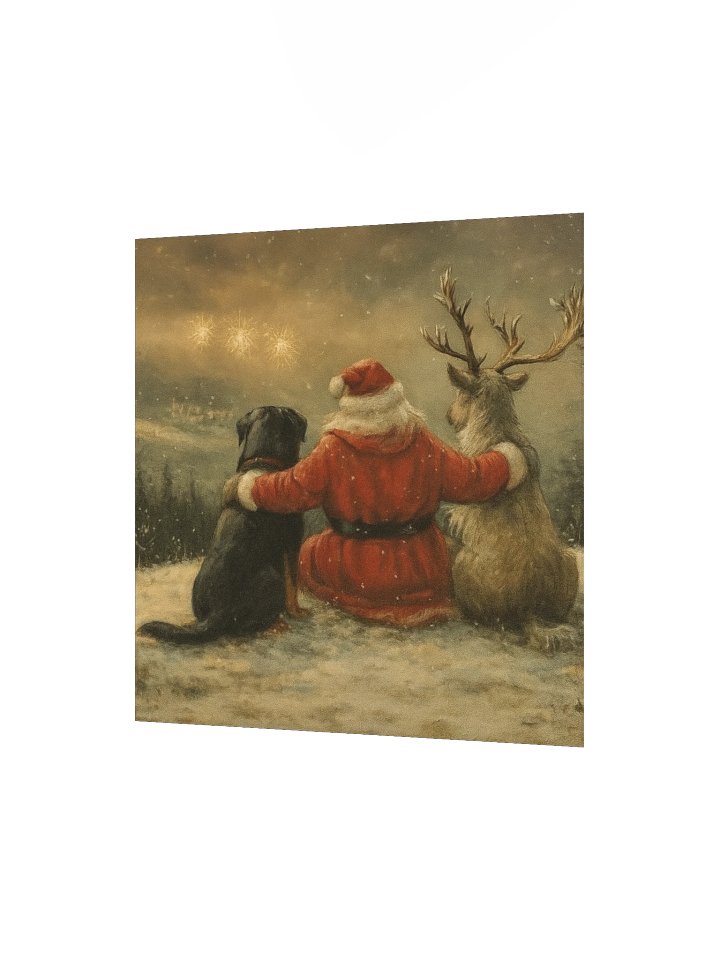 Rottweiler, Reindeer & Santa Poster product image (7)