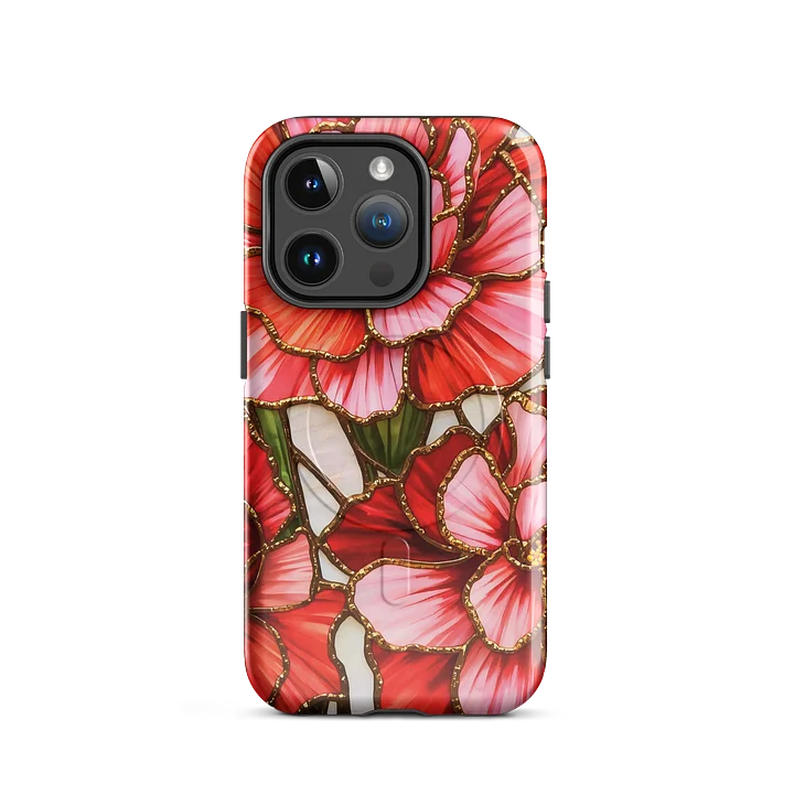 Gilded Blossom Stained Glass MagSafe® Tough iPhone® 14, iPhone 15, iPhone 16, iPhone 17, Pro, Pro Max, Plus Cases. product image (2)