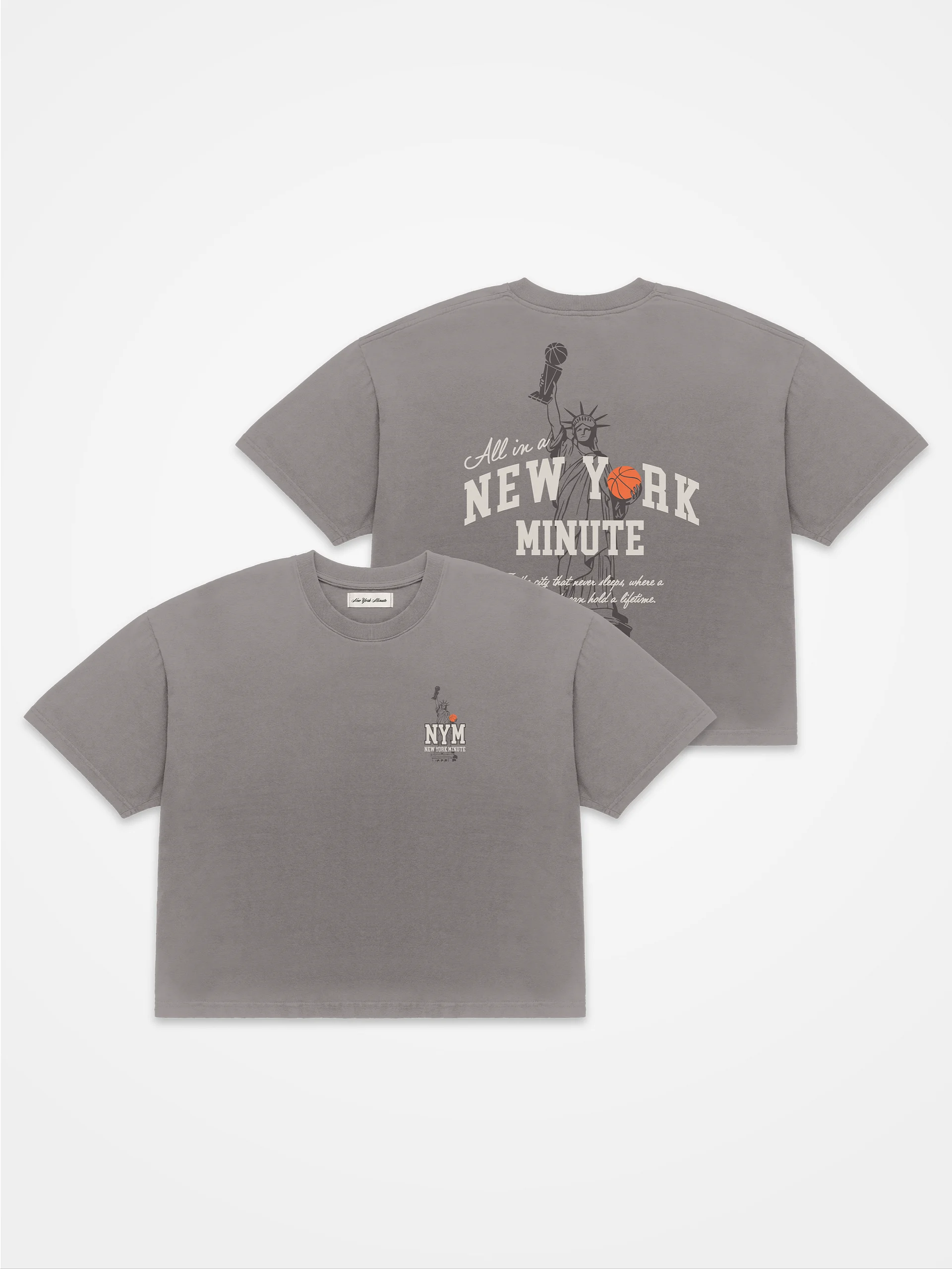 New York Minute 'Lady Liberty' Crop Tee product image (1)