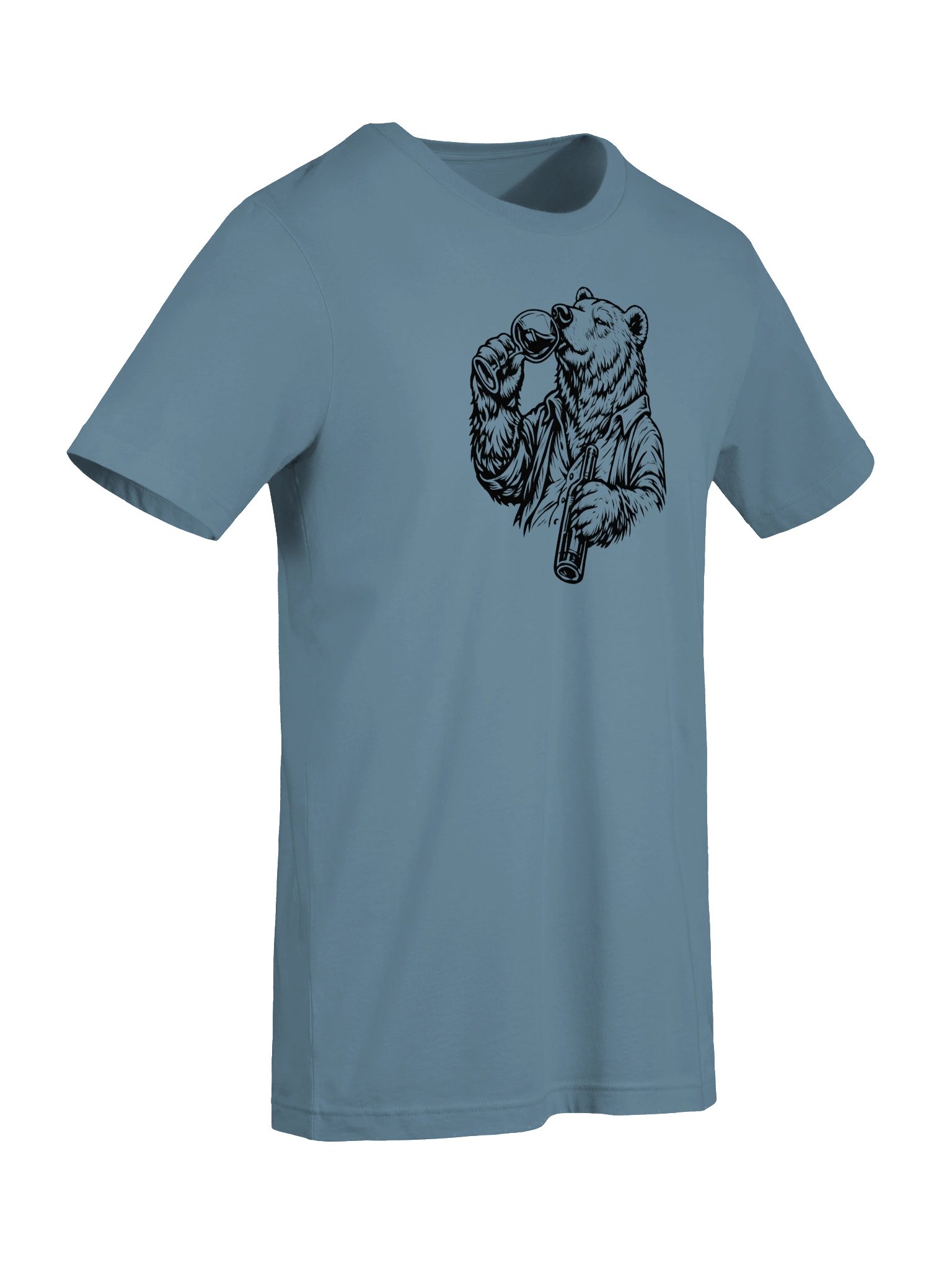 Wine Drinking Bear Vintage Bear Illustration product image (71)