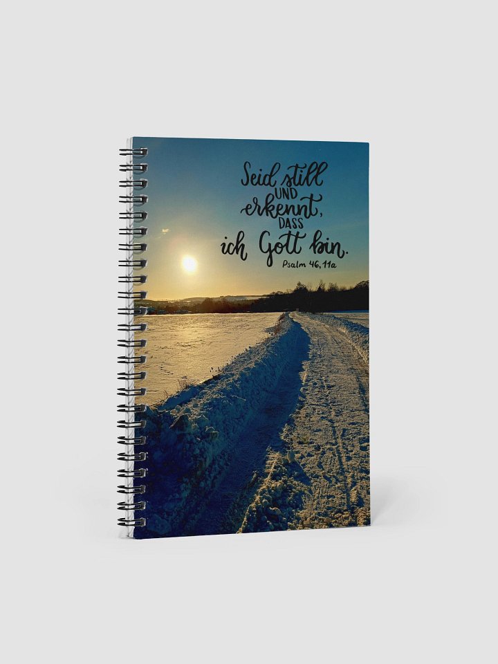 Bullet Journal – Psalm 46,11 auf Winterlandschaft product image (1)