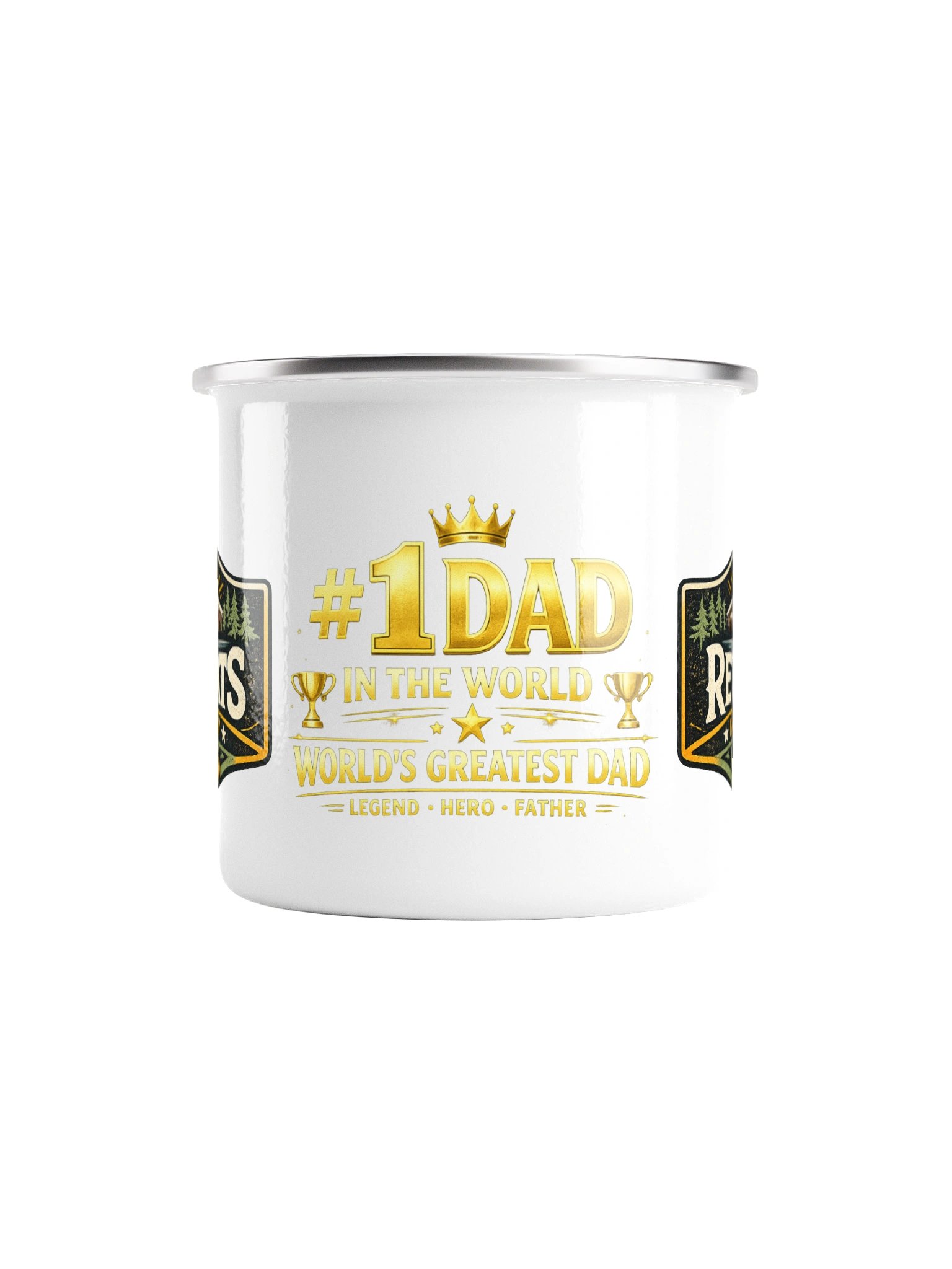 World’s Greatest Dad Enamel Mug product image (2)