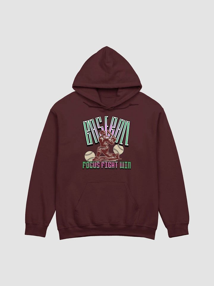 Focus Fight Win Baseball Player Hoodie product image (13)