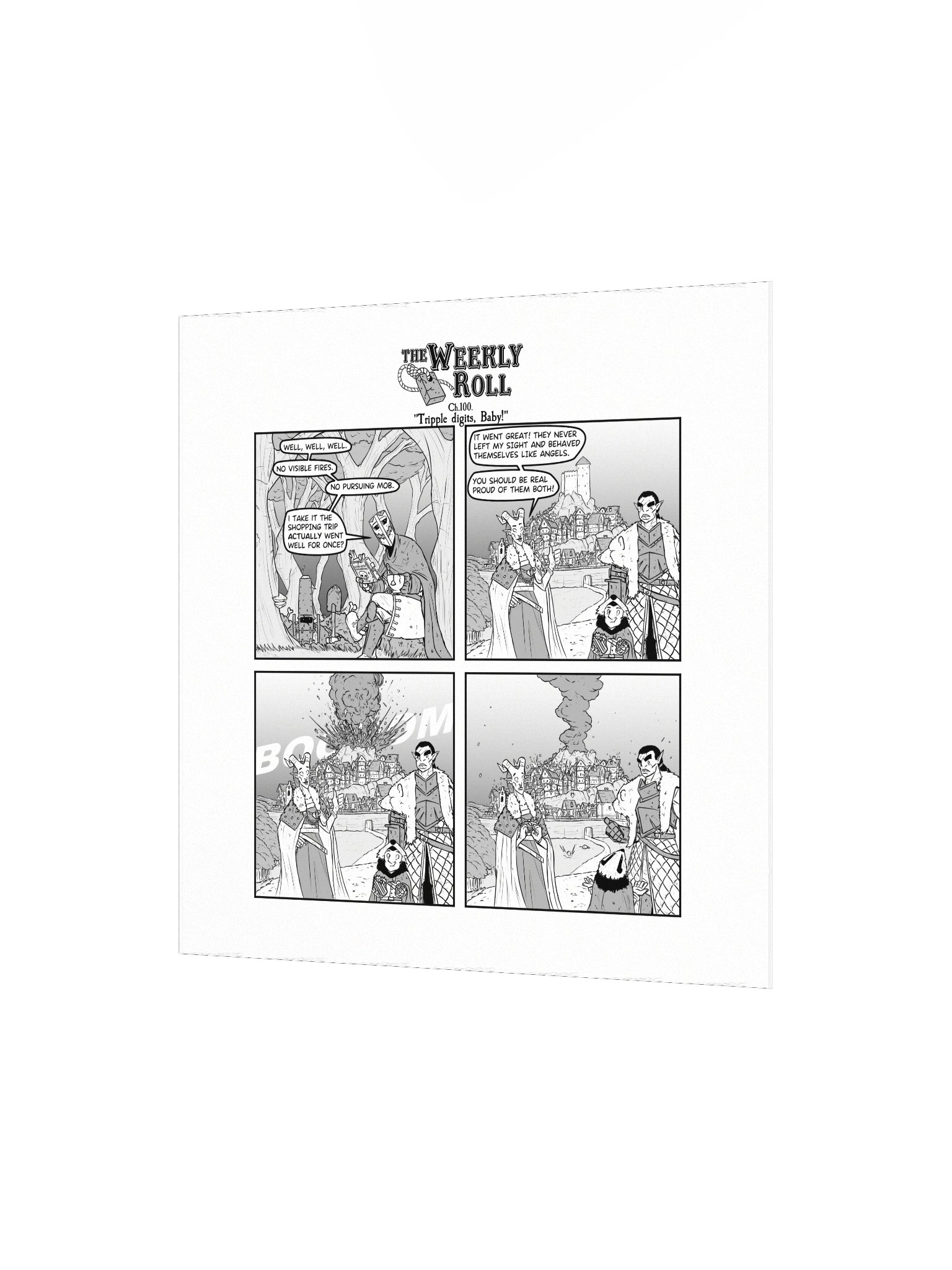 The Weekly Roll Ch. 100. Print Square product image (5)