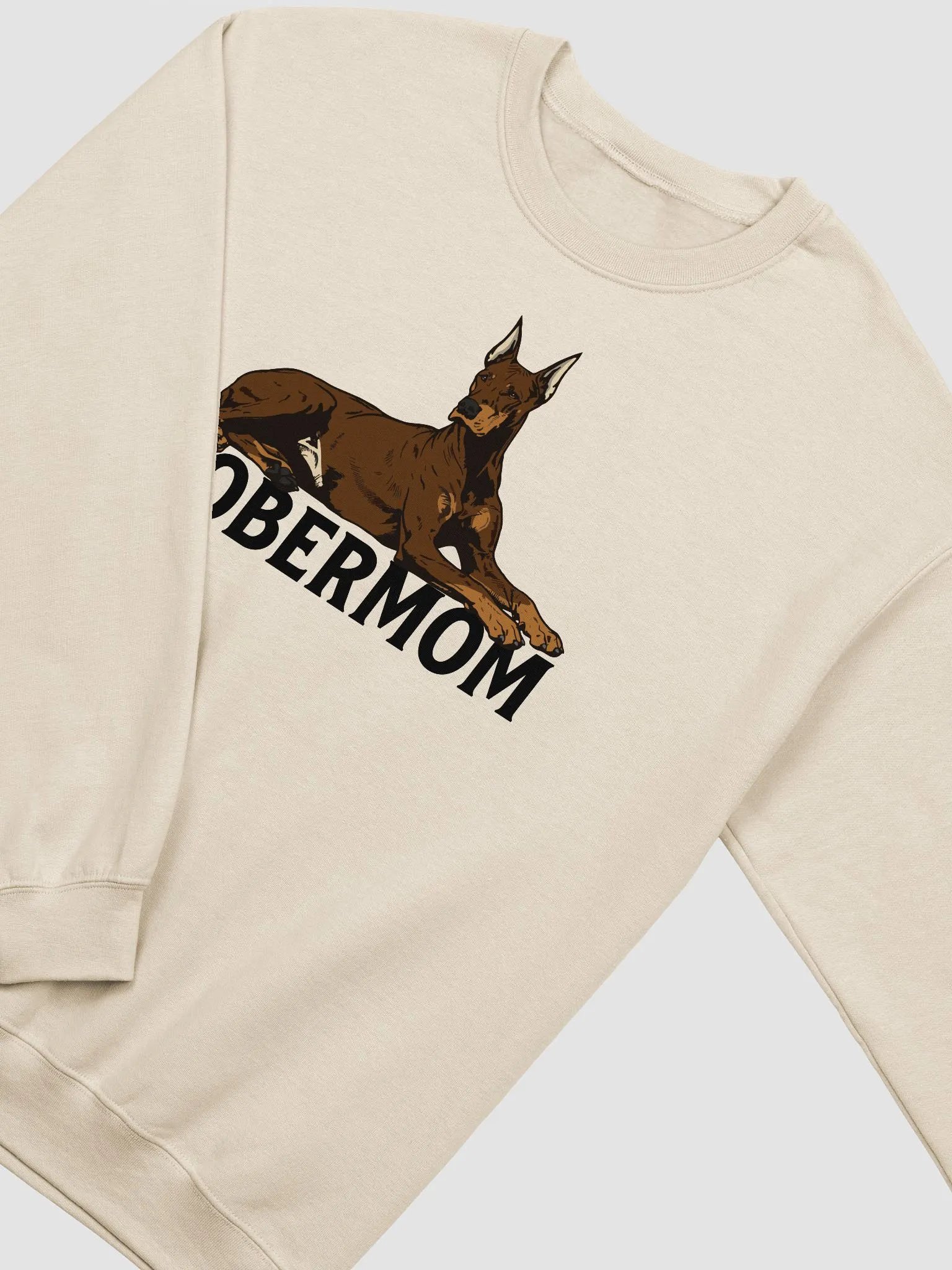 Dobermom Sweatshirt of a Doberman(Red) | Funny Shirt for Doberman Moms product image (4)