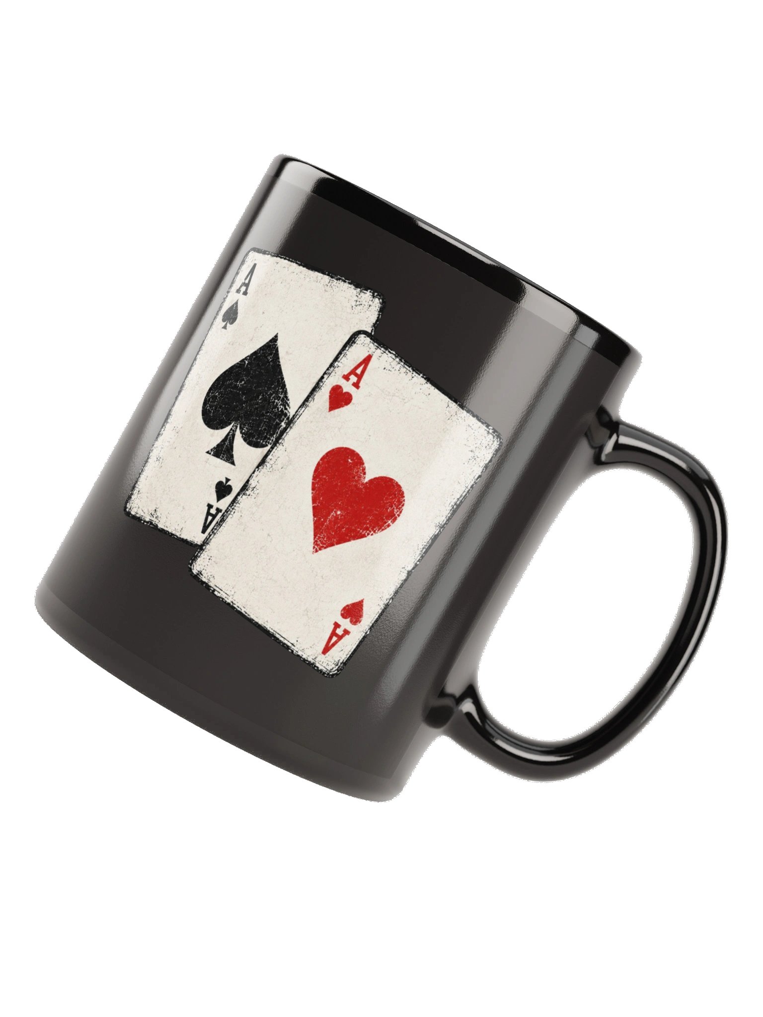 Playing Card Mug | Ace of Spades & Hearts Poker Mug Gift product image (9)