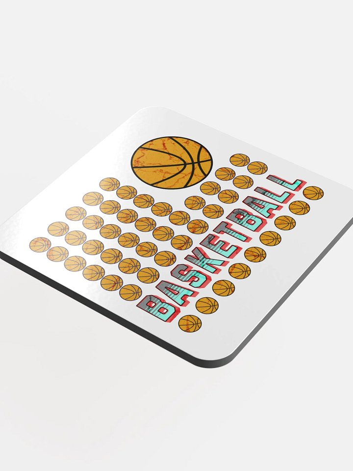 US Flag Basketball Swish & Protect Cork Coaster product image (1)