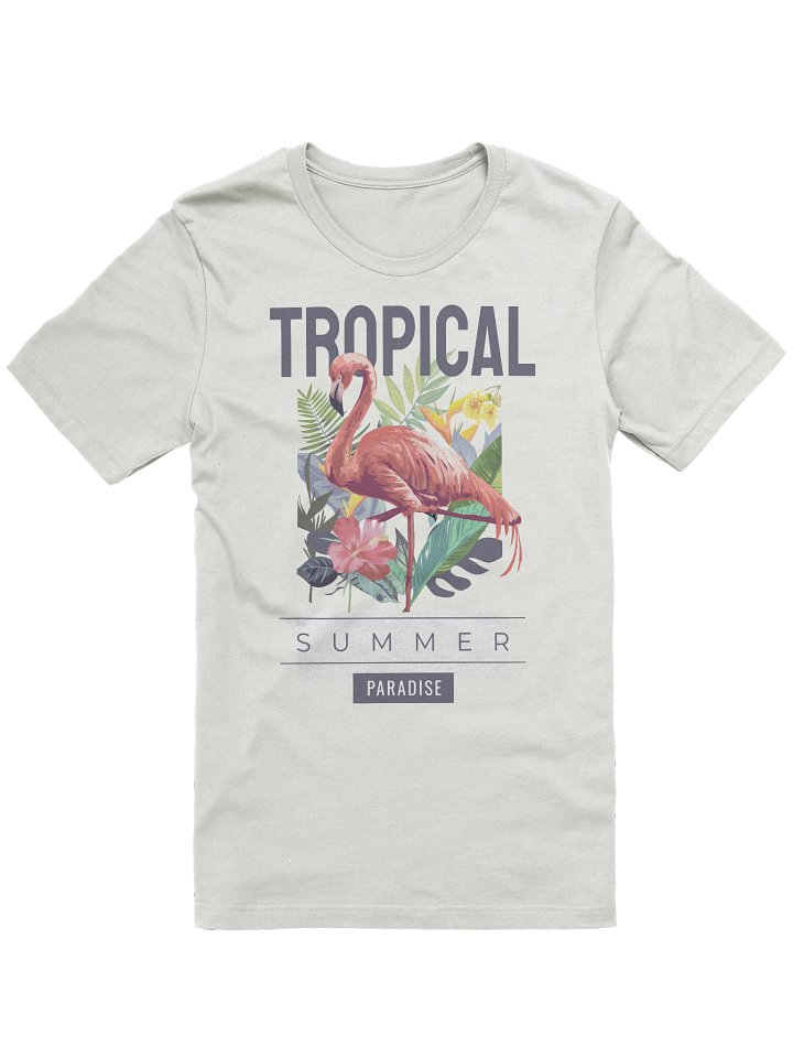 Trendy Tropical Flamingo T-Shirt for Casual Summer Wear product image (3)