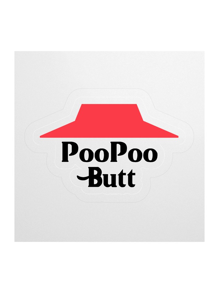 PooPoo Butt Sticker product image (3)