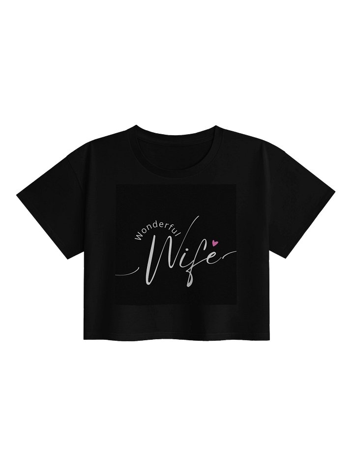 Wonderful Wife Script Crop Top product image (3)